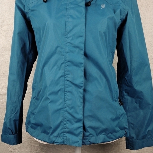 Little Donkey Andy Blue Hooded Long Sleeve Zip Velcro Front Windbreaker Jacket - Picture 4 of 16